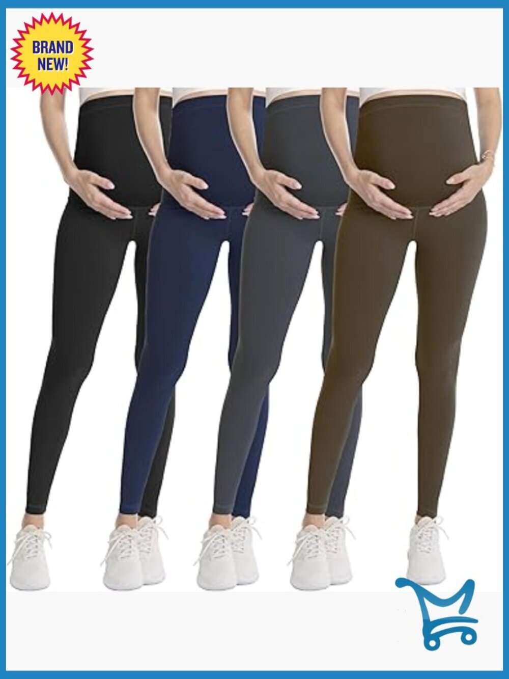 Maternity Leggings Over Belly High Waist Yoga Tights Ultra Soft Workout